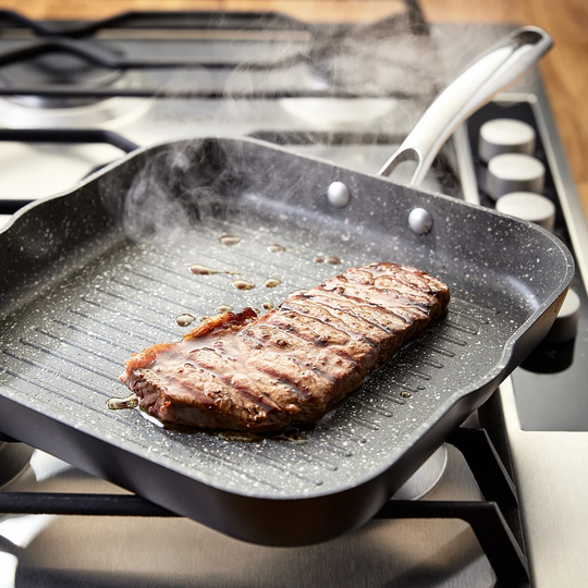Stellar Rocktanium Grill Pan Non-Stick Coating, 26cm, Induction Ready