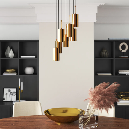 Mavek 7-Light Kitchen Island Cylinder Pendant