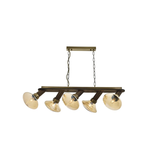 Shepton 5 - Light Kitchen Island Schoolhouse Pendant