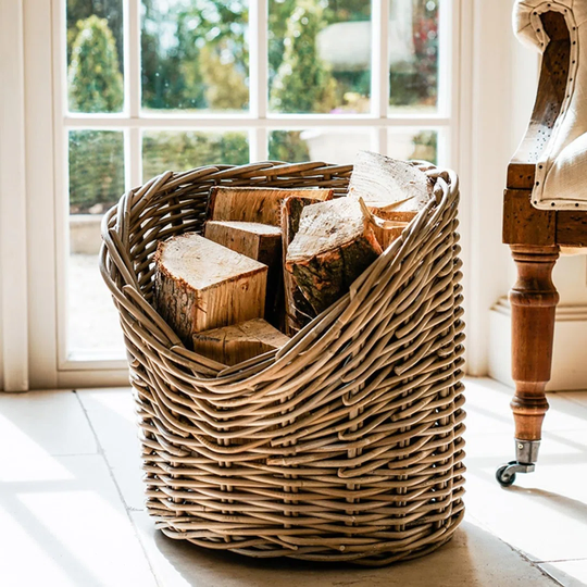 Arun Wicker Log Carrier