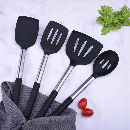 Silicone Kitchen Utensils Set,30 Pcs Silicone Cooking Utensils Set,Stainless Steel Cooking Utensils Heat Resistant Cookware,Cooking Tools With Holder