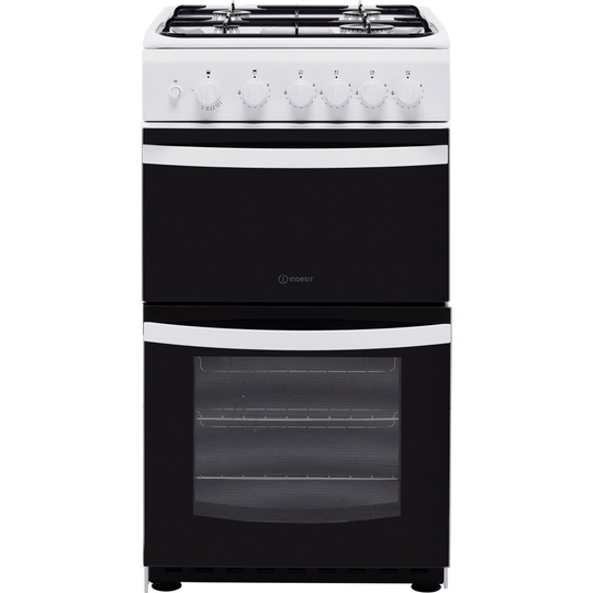 Indesit Cloe ID5G00KMW 50cm Gas Cooker with Full Width Gas Grill - White