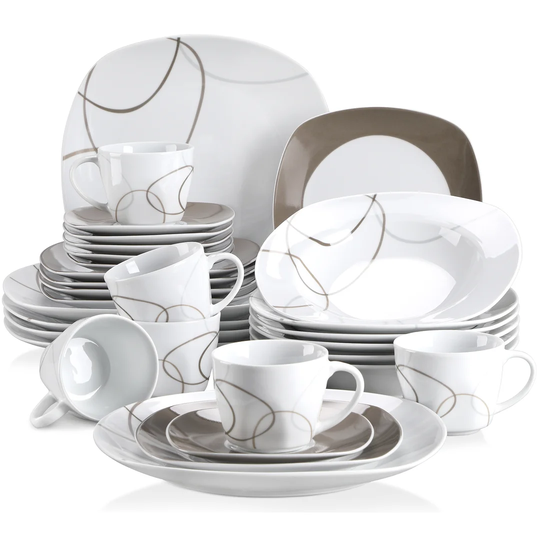 Nikitc 30 Piece Dinnerware Set, Service for 6