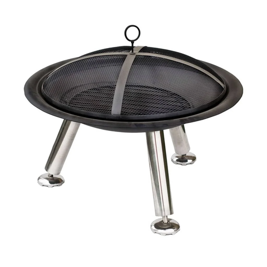 RedFire Fire Bowl Chicago Black Steel 75cm