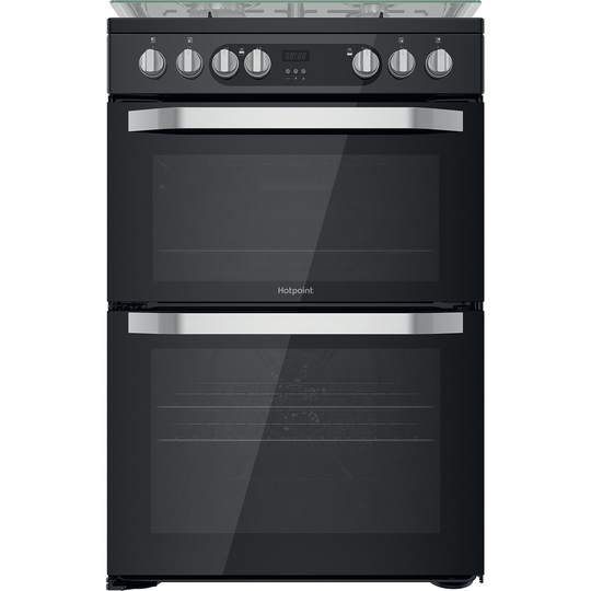 Hotpoint HDM67G9C2CB/UK 60cm Dual Fuel Cooker - Black