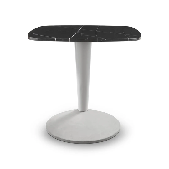 Bartucca 80cm Genuine Marble Pedestal Dining Table