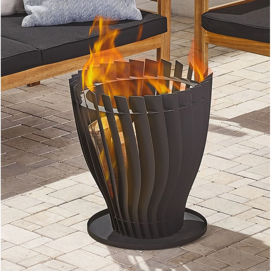 Effington Steel Charcoal and Wood Burning Fire Pit