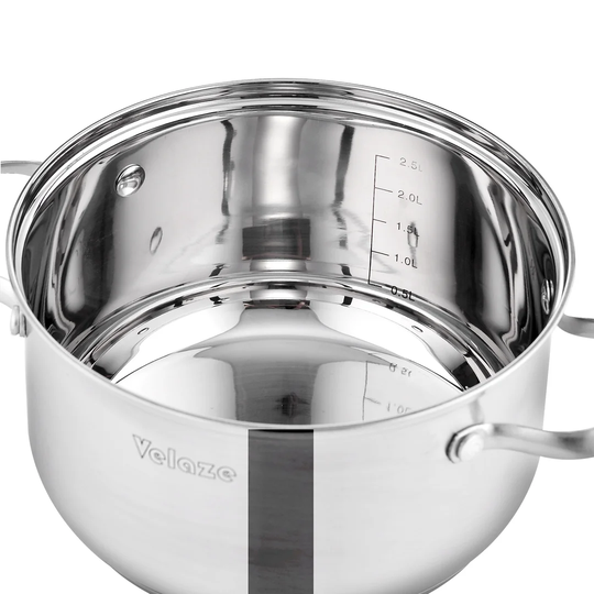 Blue Elephant Miki 8 Pieces Stainless Steel Non Stick Cookware Set