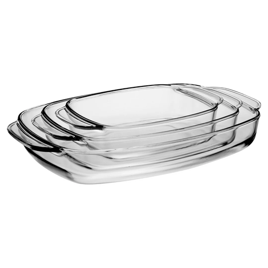 Hwit 3 Piece Glass Oven Dish Set