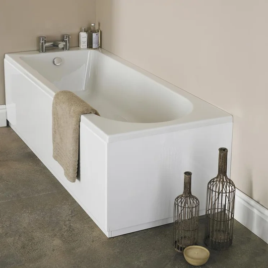 Barmby 170 mm x 75 mm Straight Bathtub