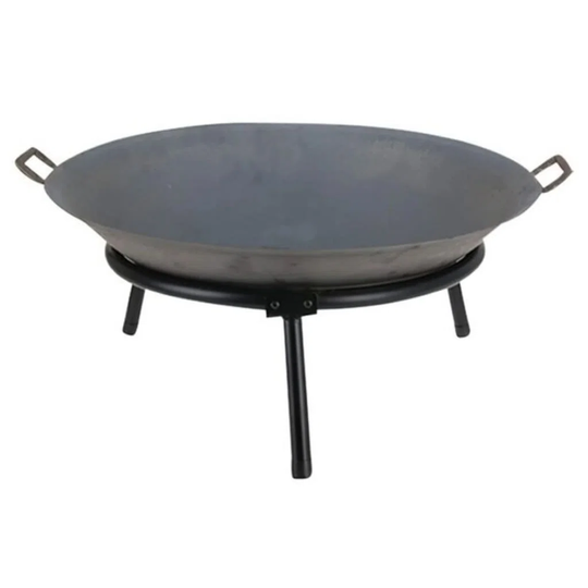 Ambiance Fire Bowl With Handles Cast Iron 60 Cm