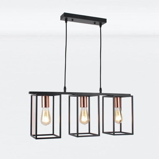 Westwick 3 - Light Kitchen Island Geometric Pendant