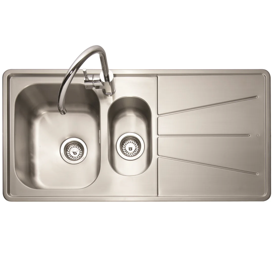 Blaze 100cm x 50cm 1 1/2 Inset Kitchen Sink