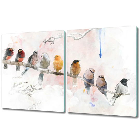 Mckesson Tempered Glass Birds Chopping Board