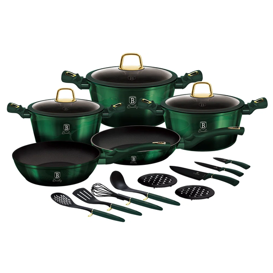 Berlinger Haus 17 Piece Aluminum Non Stick Cookware Set