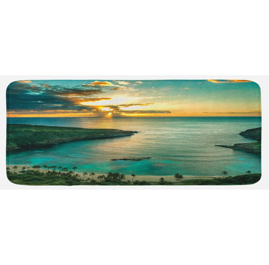 Hawaiian Kitchen Mat Hanauma Bay On Oahu