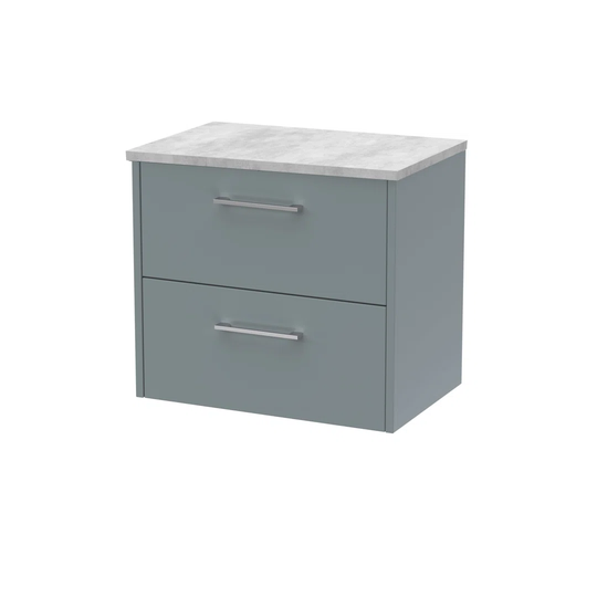 Juno 60.5Cm Wall Mounted Single Bathroom Vanity Base Only in Coastal Grey