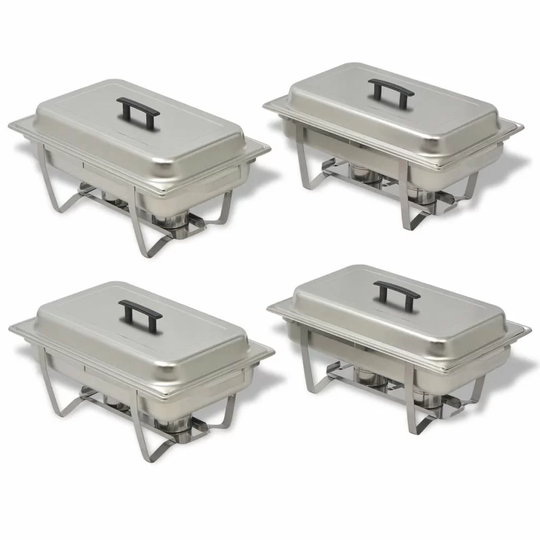 Stainless Steel 4 Piece Chafing Dish Set