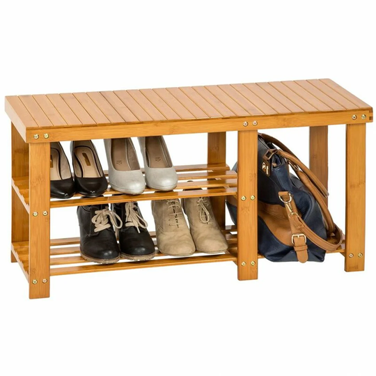 7 Pair Shoe Storage Bench