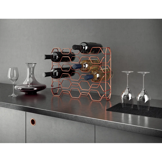 Hexagon 15 Bottle Wine Rack