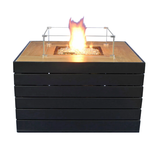 Walkerville Stainless Steel Propane Fire Pit Table