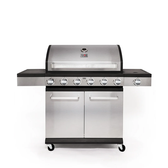 6-Burner Natural Gas BBQ with Cabinet