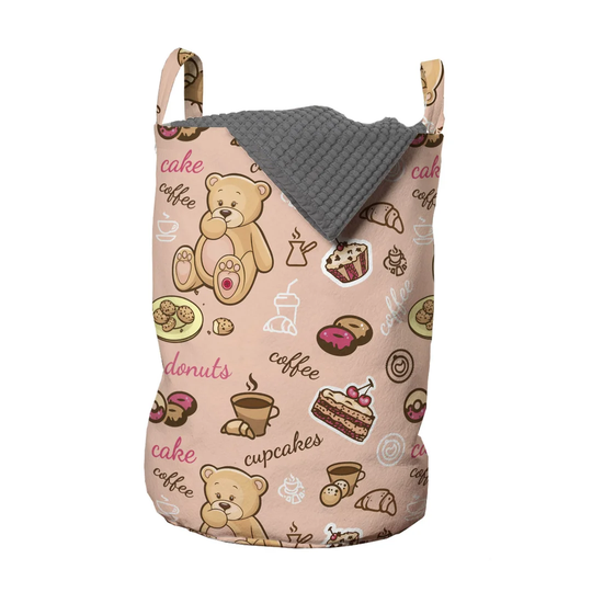 Teddy Bear Cupcakes Cookies Donuts Cakes Laundry Bag