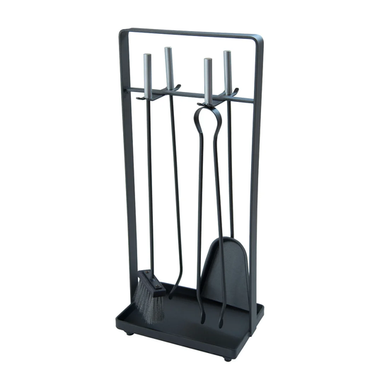 Lucien 5 Piece Wrought Iron Fireplace Tool Set