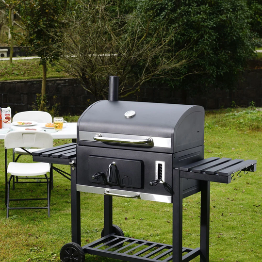 Enriquez 145cm Barrel Charcoal BBQ