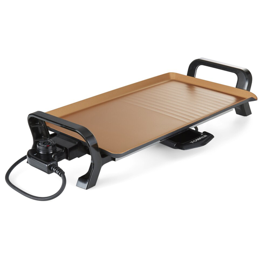 Tower T14037COP 1800W Cerasure+Copper Electric Teppanyaki Grill, Copper
