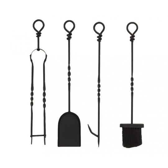 Ajayla 4 Piece Iron Fireplace Tool Set
