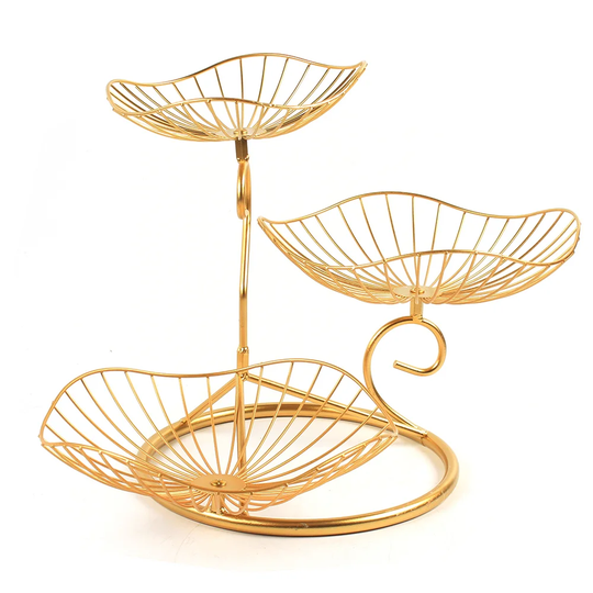 Nibbi 3 Tier Metal Swinging Hanging Fruit Bowl