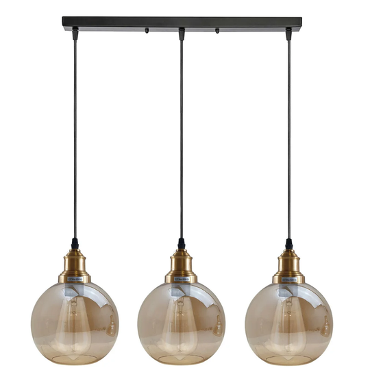 Hinkle 3-Light Kitchen Island Globe Pendant