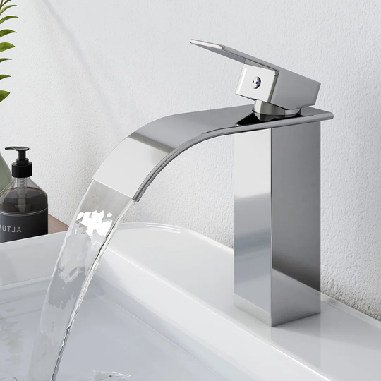 Emke basin tap waterfall, sink tap for bathroom chrome