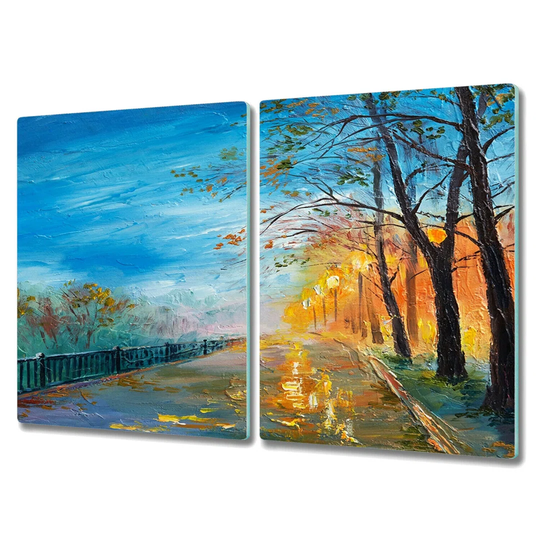 Skrolan Orginal Painted Lemons Tropical Chopping Board