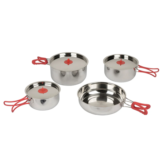 Nessa 4 Piece Non-Stick Stainless Steel Cookware Set