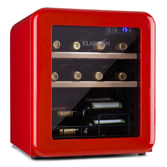 Klarstein Vinetage 12 Beverage Cooler Fridge, 48 L, 4-22 ° C, Retro Design