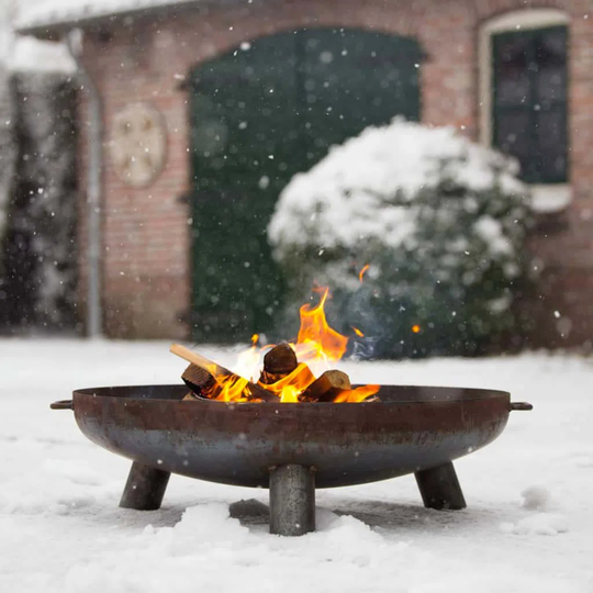 Erandi 24Cm H x 80Cm W Steel Wood Burning Outdoor Fire Pit
