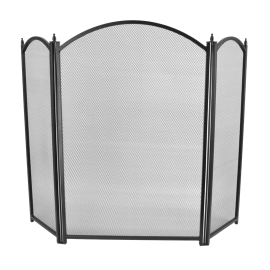 Plus 3 Panel Steel Fireplace Screen