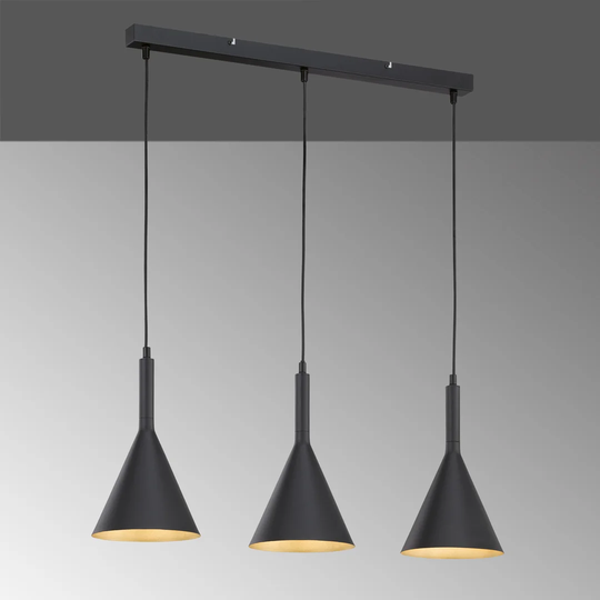 McNab 3-Light Kitchen Island Cone Pendant