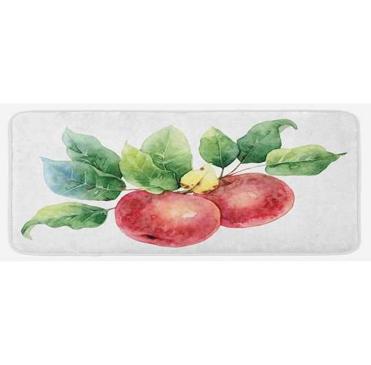 Cales Leaves and Fruits Kitchen Mat