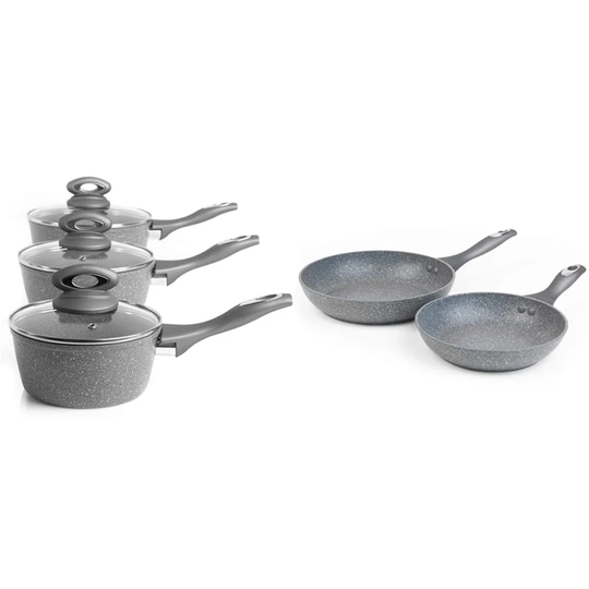 Belfry Kitchen Horace 8 Piece Aluminium Non Stick Cookware Set