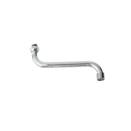 (200mm, 1/2" 'S') Kitchen Bathroom Faucet Tap Spout Replacement 1/2" Bsp 160-300mm Top Bottom out