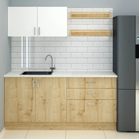 Arianne 140Cm H x 180Cm W x 50Cm D Kitchen Cabinet