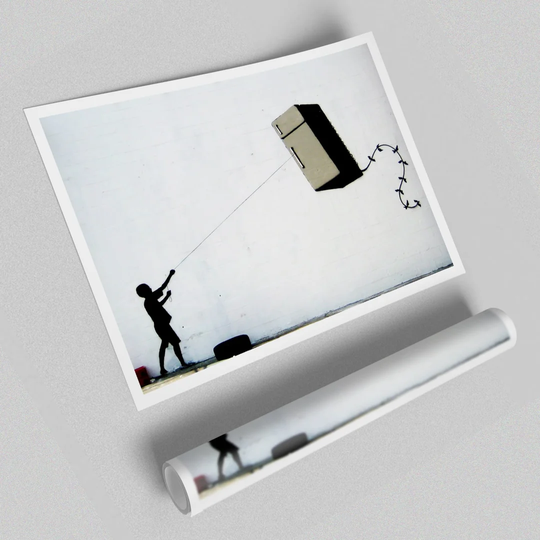 Fridge Kite - Graphic Art Print on Paper