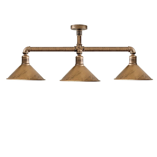 Cassidee 3 - Light Kitchen Island Cone Pendant