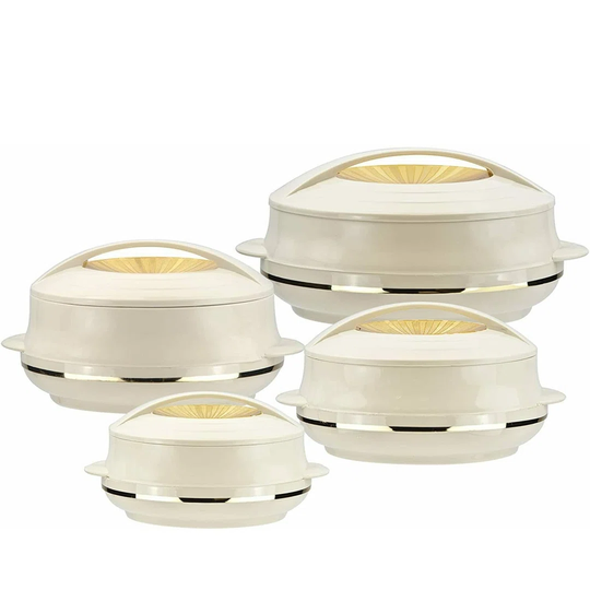 4 Piece Food Warmer Insulated Casserole Hot Pot Set