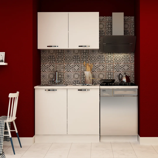 Arawn 120Cm H x 100Cm W x 60Cm D Kitchen Cabinet