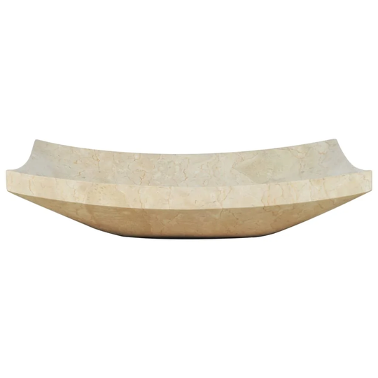 Traxler Cream Ceramic Handmade Rectangular Bathroom Sink