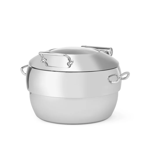 Fine Dine Premium Round Chafing Dish with Glass Cover
